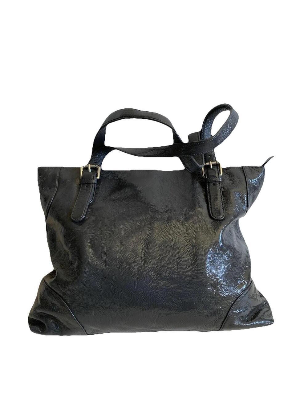 HOBO large Tote Bag Gray Genuine Leather